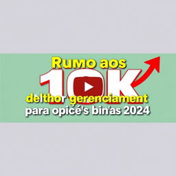 YouTube thumbnail featuring titles in Portuguese with a color scheme of yellow, red, white, and green