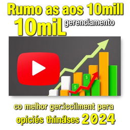 YouTube thumbnail featuring titles in Portuguese with vibrant colors: yellow, red, white, and green