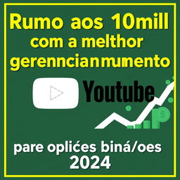 YouTube thumbnail featuring titles in Portuguese with vibrant colors: yellow, red, white, and green