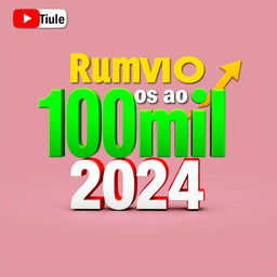 Miniatura impactante para YouTube com o título em destaque: "Rumo aos 10mil com melhor gerenciamento para opções binárias 2024", em português