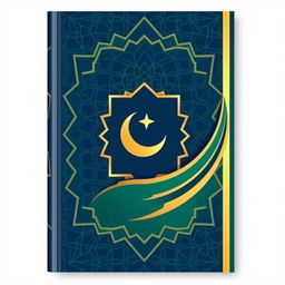 A modern Islamic book cover design