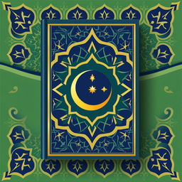 A modern Islamic book cover design