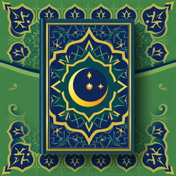 A modern Islamic book cover design