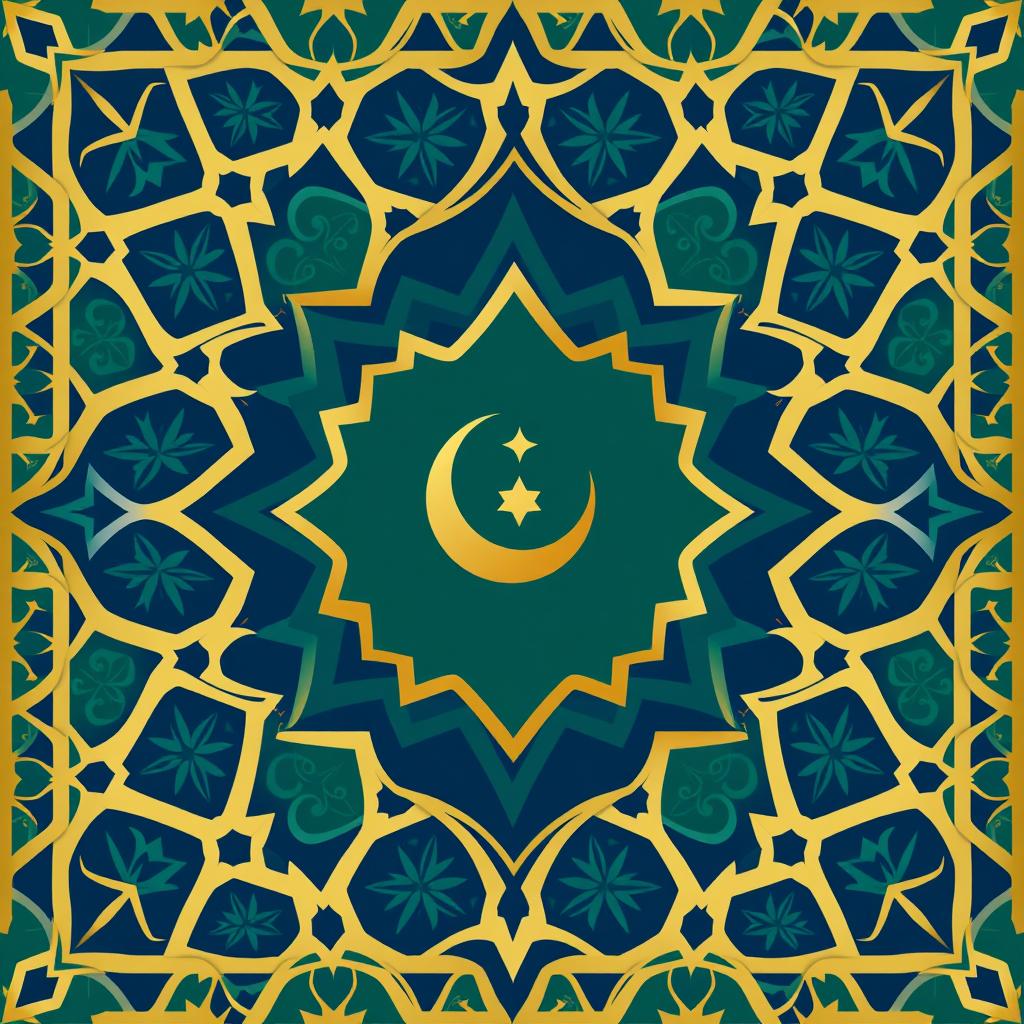 A modern Islamic book cover design