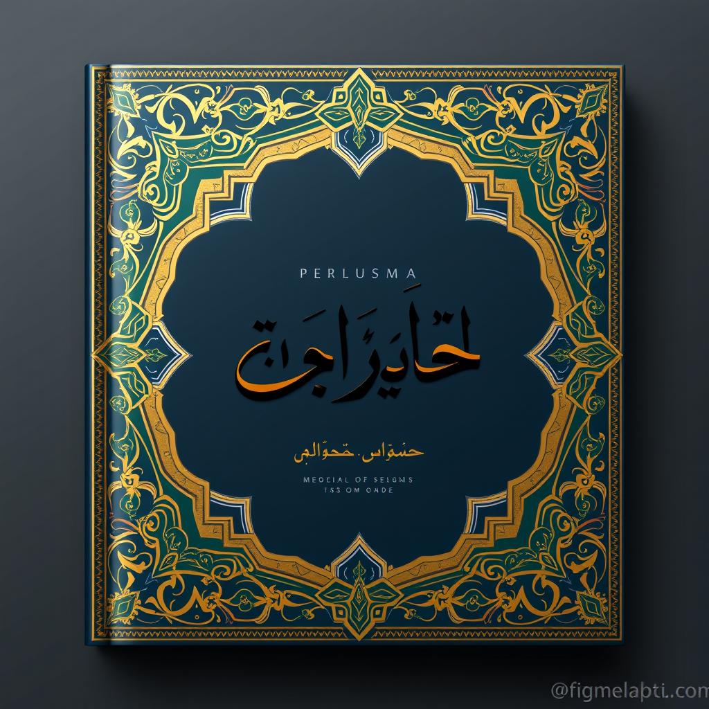 A beautifully designed book cover that combines classic Islamic art with modern design elements