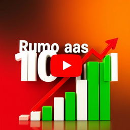 Impactante miniatura para YouTube com títulos em português, utilizando uma paleta de cores vibrante composta por amarelo, vermelho, branco e verde