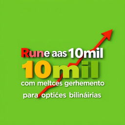 Impactante miniatura para YouTube com títulos em português, utilizando uma paleta de cores vibrante composta por amarelo, vermelho, branco e verde