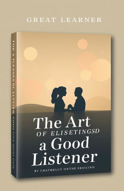 a book cover design for "The Art of Being a Good Listener" by Great Learner