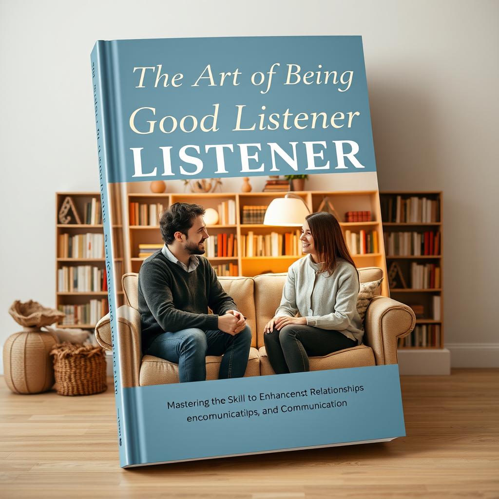 A captivating book cover emphasizing the theme of listening and communication