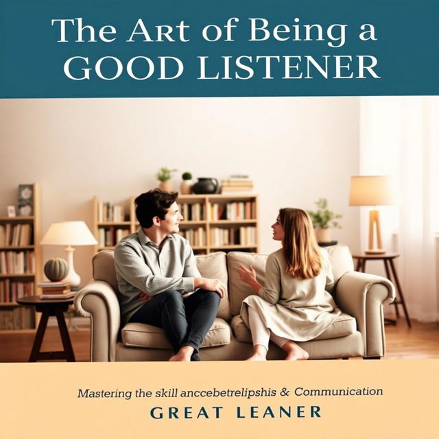 A captivating book cover emphasizing the theme of listening and communication