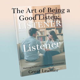 A captivating book cover emphasizing the theme of listening and communication