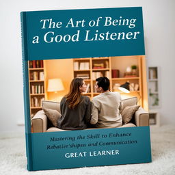 A captivating book cover emphasizing the theme of listening and communication