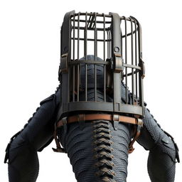 A 2-meter tall cage designed to attach to the back of a giant creature