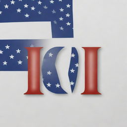 Clear and easily readable initials 'D' and 'W' designed expertly with patriotic elements of the American flag. The typography is bold and welcoming.