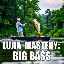 A man in a gray fishing jersey stands confidently on a boat, skillfully casting his fishing rod into the water