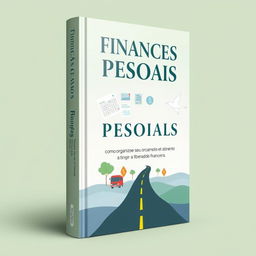 Design a book cover for the title 'Finanças Pessoais: Como Organizar Seu Orçamento e Atingir a Liberdade Financeira'