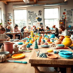 A vibrant and creative clay workshop designed specifically for social media photography