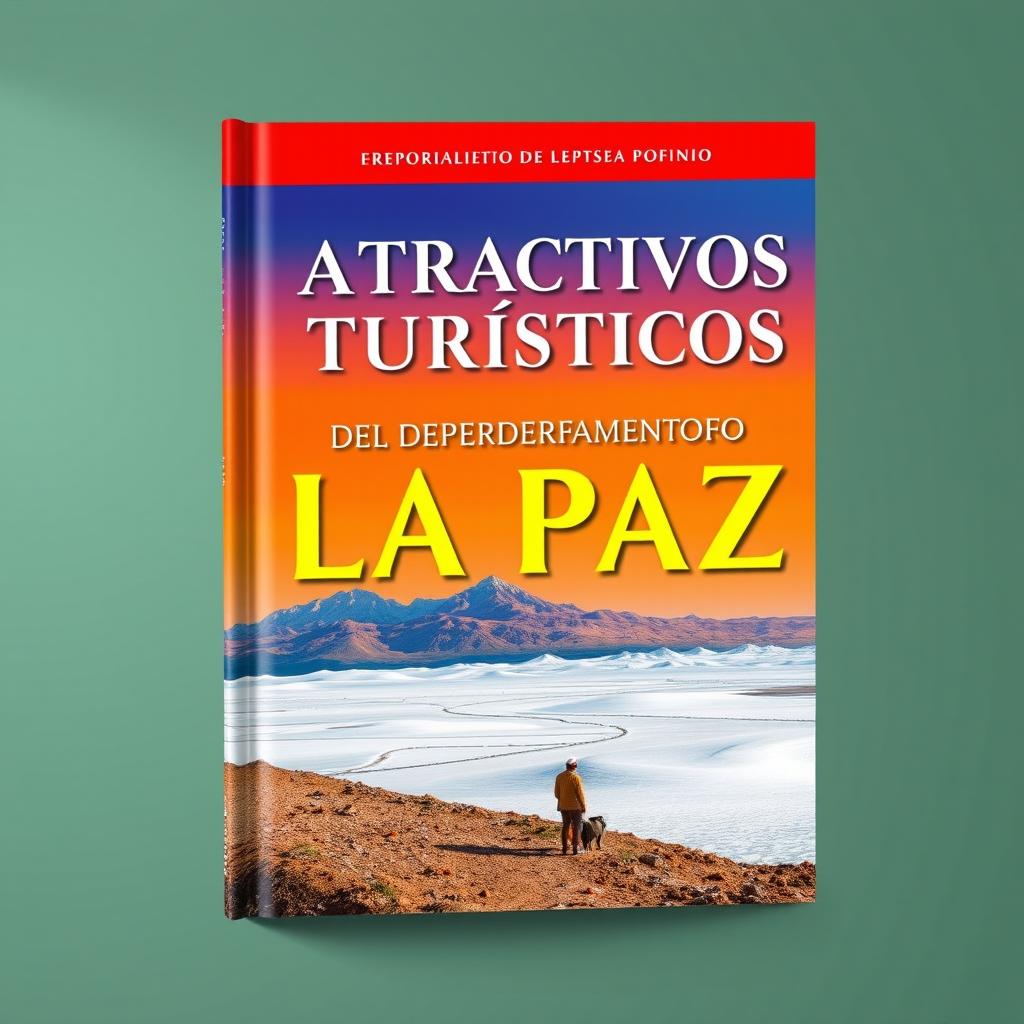 A captivating book cover design for 'ATRACTIVOS TURÍSTICOS DEL DEPARTAMENTO DE LA PAZ'