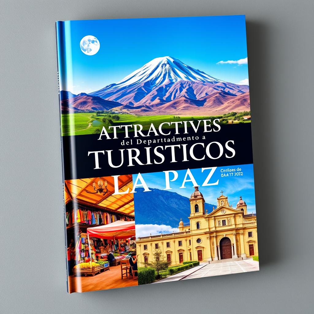 A stunning book cover showcasing the title 'Atractivos Turísticos del Departamento de La Paz'