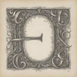 Generate an image showcasing beautifully handwritten alphabets, each letter lavished with intricate calligraphic details