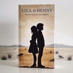 A captivating book cover featuring the silhouettes of two characters, Lila and Henry