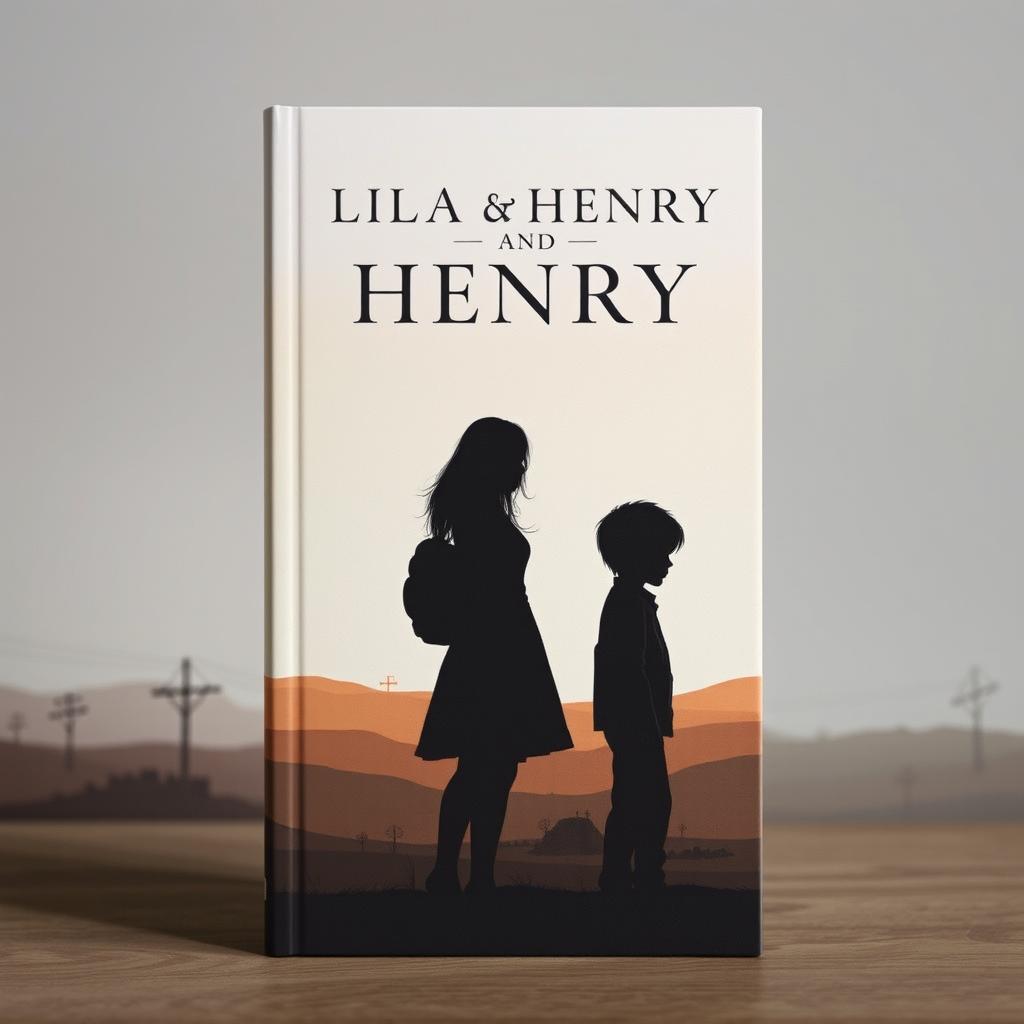 A captivating book cover featuring the silhouettes of two characters, Lila and Henry