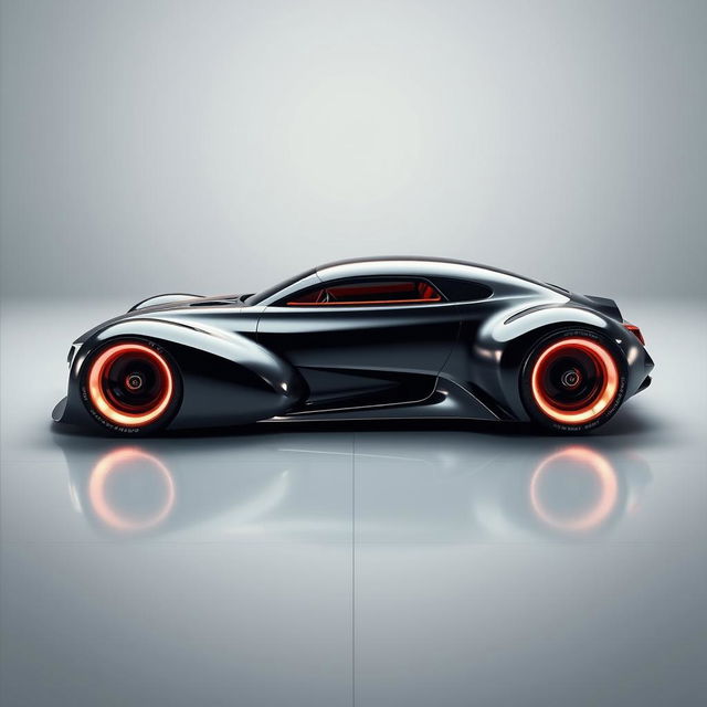 A futuristic supercar inspired by a 1940 Cadillac Coupe, reimagined as a cutting-edge concept car by the esteemed designer Khyzyl Saleem