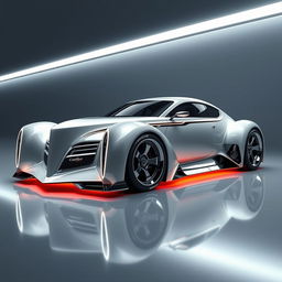 A futuristic supercar inspired by a 1940 Cadillac Coupe, reimagined as a cutting-edge concept car by the esteemed designer Khyzyl Saleem