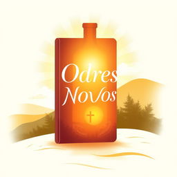 A Christian book cover illustration featuring a fresh and modern aesthetic, centered around a visual representation of a new wineskin, symbolizing the biblical concept of renewal and transformation