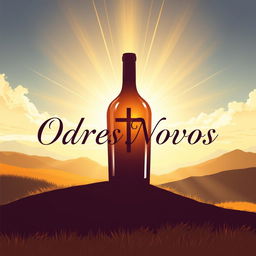 A Christian book cover illustration featuring a fresh and modern aesthetic, centered around a visual representation of a new wineskin, symbolizing the biblical concept of renewal and transformation