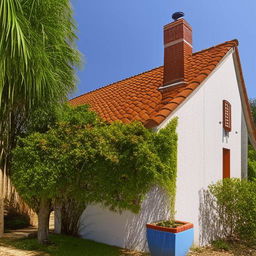 A small, traditional house with brilliant architecture and great ventilation. The house exudes charm and comfort, epitomizing classic design