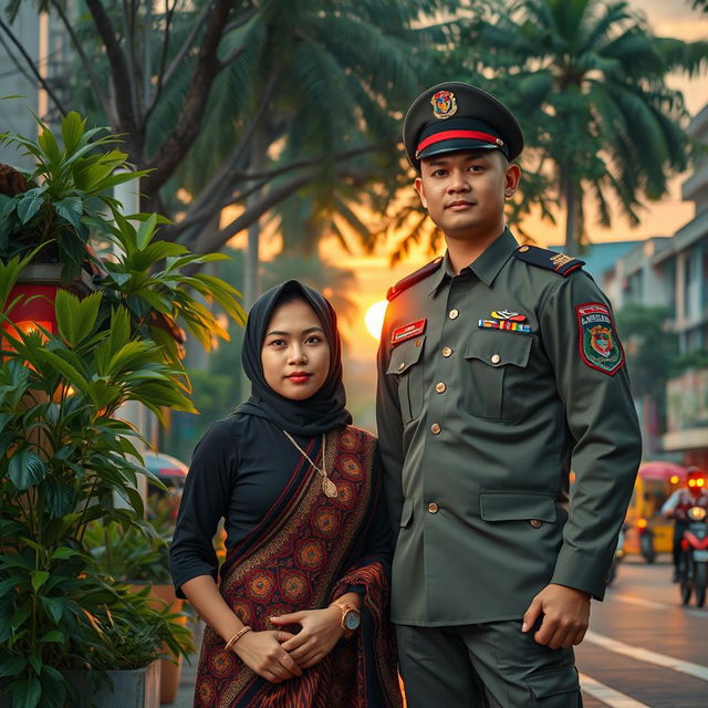 Athallia living in Bandung with her father and uncle, meeting a soldier who will fill her life and protect her