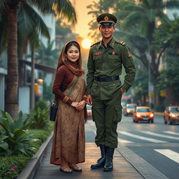 Athallia living in Bandung with her father and uncle, meeting a soldier who will fill her life and protect her