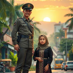 Athallia living in Bandung with her father and uncle, meeting a soldier who will fill her life and protect her