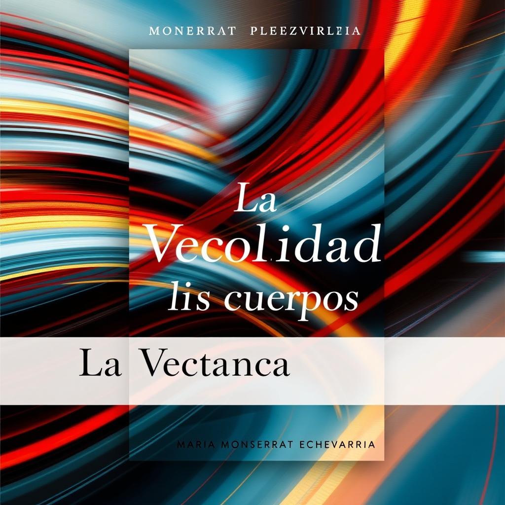 A book cover featuring the title 'La Velocidad de los cuerpos' by Maria Monserrat Echevarría