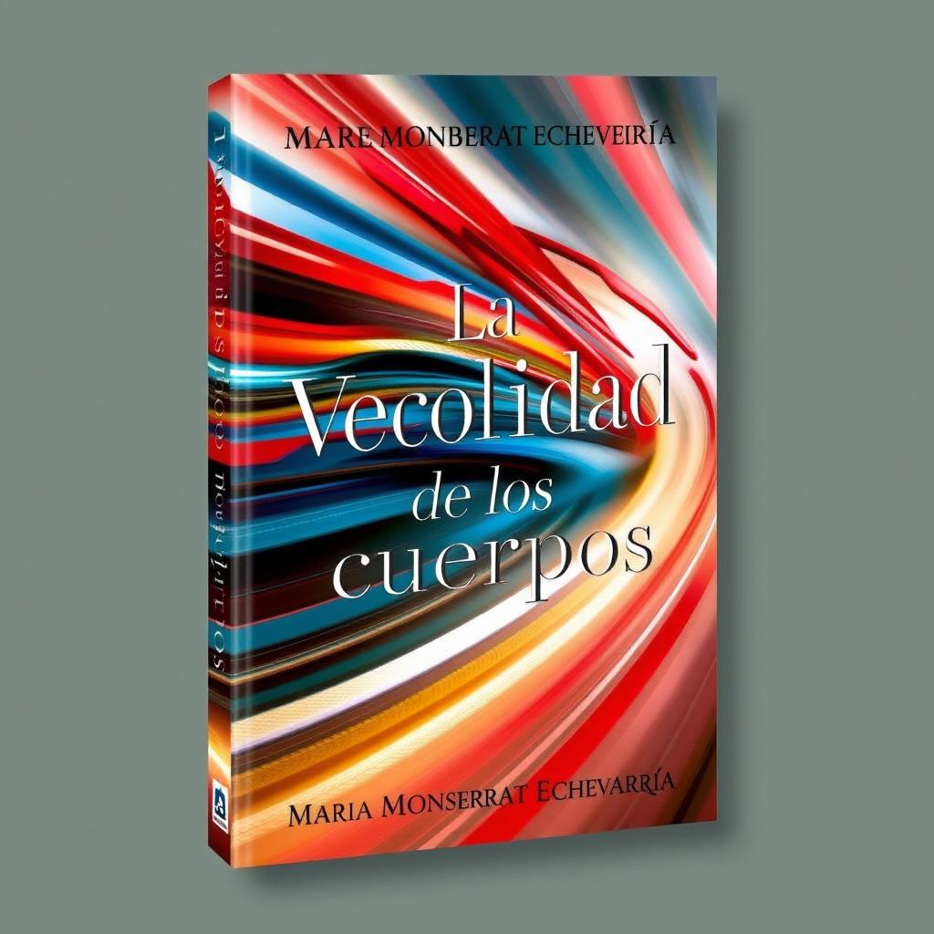 A book cover featuring the title 'La Velocidad de los cuerpos' by Maria Monserrat Echevarría