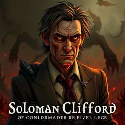 A character poster featuring Solomon Clifford, the Condemned Wanderer of Hell