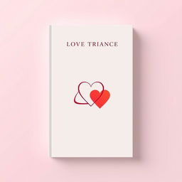 Minimalist book cover depicting a love triangle