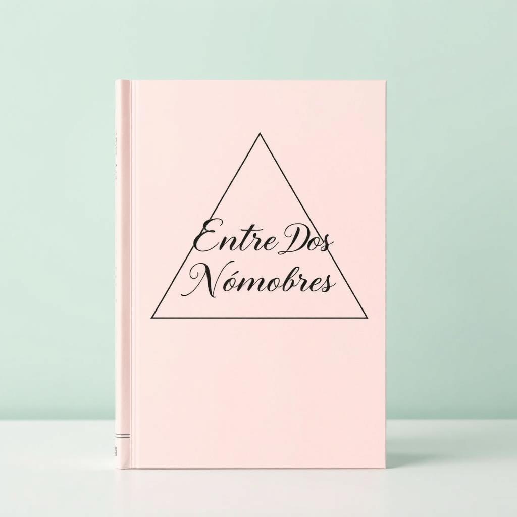A minimalist book cover featuring an abstract representation of a love triangle