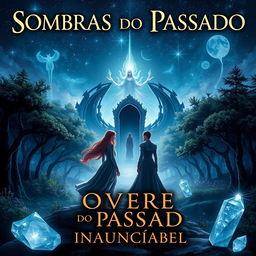 A captivating book cover for 'Sombras do Passado: Inalcançável'