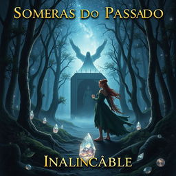 A captivating book cover for 'Sombras do Passado: Inalcançável'