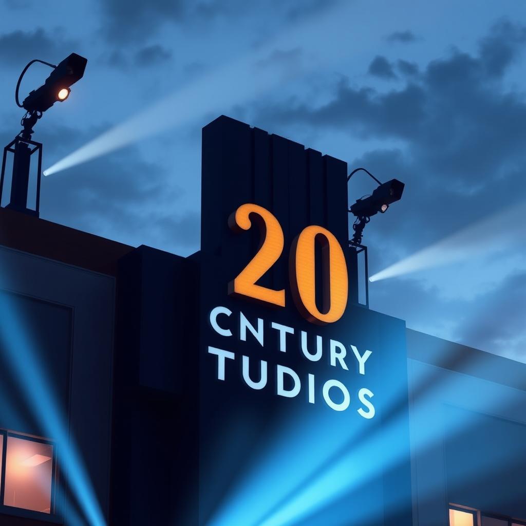 Illustrate the modern identity of 20th Century Studios, capturing the evolution from its classic roots