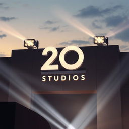 Illustrate the modern identity of 20th Century Studios, capturing the evolution from its classic roots