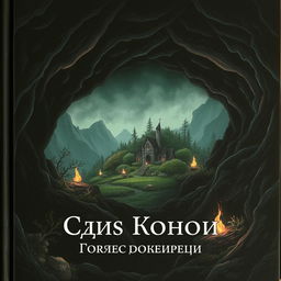 A book cover with a dark and eerie atmosphere