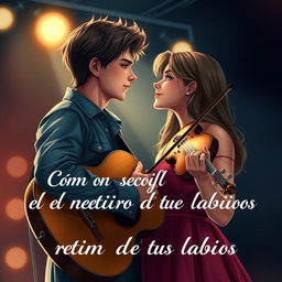 A captivating romance novel cover titled 'Cómo seguir el ritmo de tus labios'