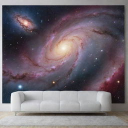 A vast and mesmerizing galaxy pattern with swirling nebulas and millions of sparkling stars spread across the infinite canvas of the cosmos.