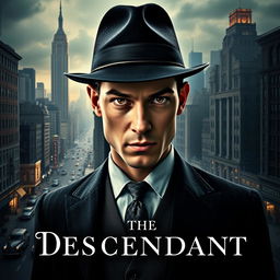 An enthralling movie poster for "The Descendant," set in 1920 New York