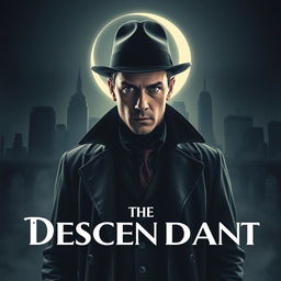 A dramatic and engaging movie poster for "The Descendant," set in 1920 New York