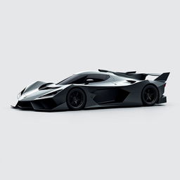 A vector design of a 2-seater LMP-style road hypercar inspired by the F-117 stealth aircraft