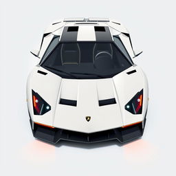 A vector design of a 2-seater hypercar inspired by the classic Lamborghini Countach but with a modern twist